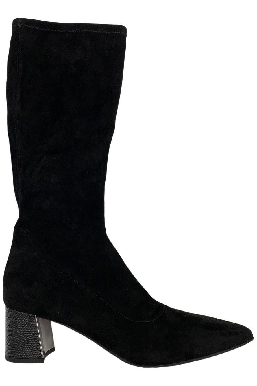 Donald Pliner Women's Souma Stretch Boots Black Suede - Medium